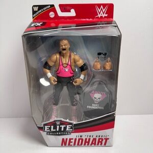WWE Elite Collection Jim “The Anvil” Neidhart Figure Hart Foundation Mattel